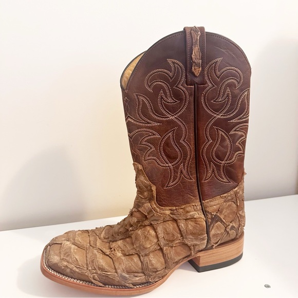 CODY JAMES MEN'S PIRARUCU EXOTIC BOOTS - BROAD SQUARE TOE - Picture 10 of 14